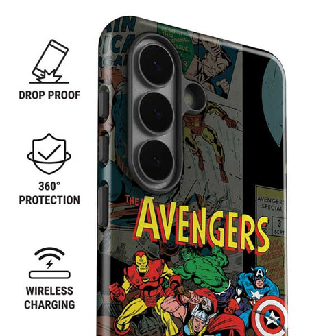 Marvel Classic Comics Avengers Assemble Galaxy S26 Impact Case