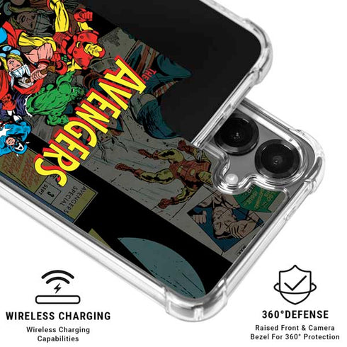 Marvel Classic Comics Avengers Assemble Galaxy S26 Plus Clear Case