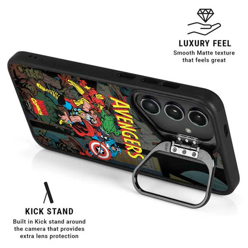 Marvel Classic Comics Avengers Assemble Galaxy S26 Plus Kickstand Case