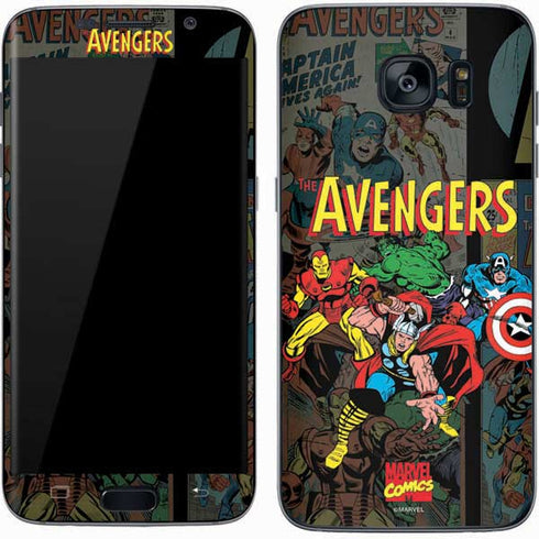 Marvel Classic Comics Avengers Assemble Galaxy S7 Skin