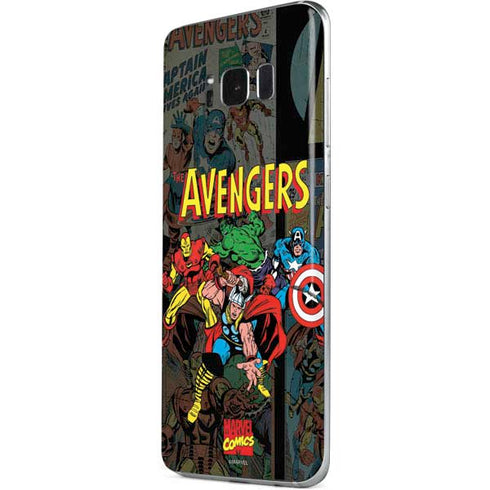 Marvel Classic Comics Avengers Assemble Galaxy S8 Plus Skin