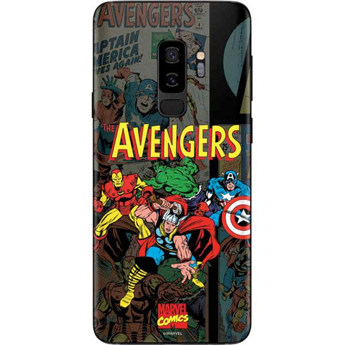 Marvel Classic Comics Avengers Assemble Galaxy S9 Plus Skin