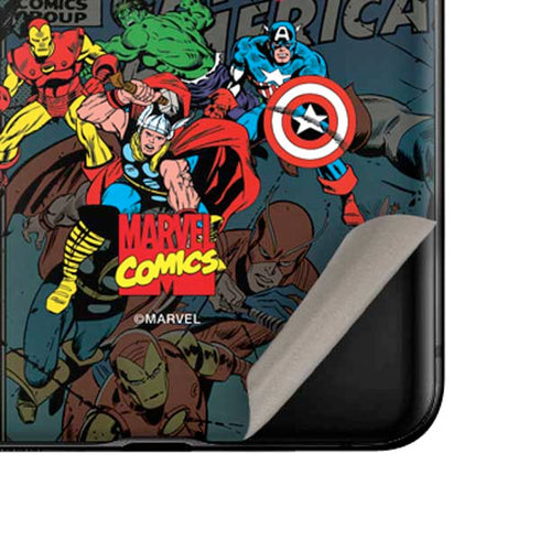 Marvel Classic Comics Avengers Assemble Galaxy Z Flip Skin