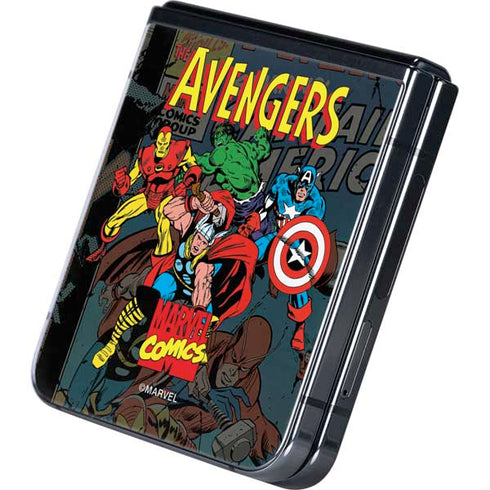 Marvel Classic Comics Avengers Assemble Galaxy Z Flip5 5G Skin