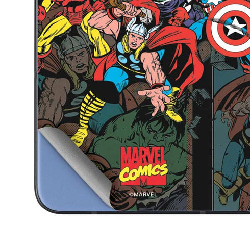 Marvel Classic Comics Avengers Assemble Galaxy Z Fold5 5G Skin