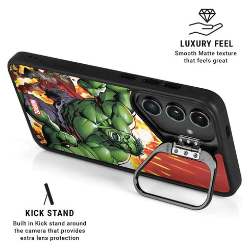 Marvel Avengers Assemble Hulk Galaxy S25 Plus Kickstand Case