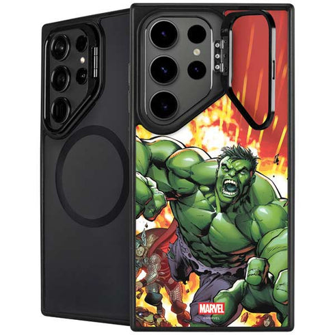 Marvel Avengers Assemble Hulk Galaxy S25 Ultra Kickstand Case