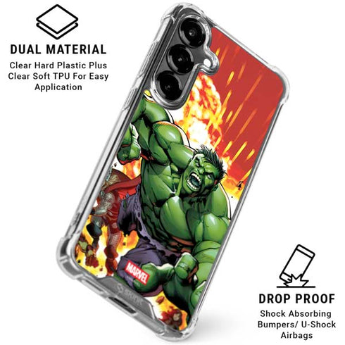 Marvel Avengers Assemble Hulk Galaxy S26 Clear Case
