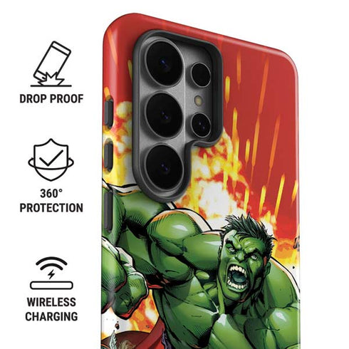 Marvel Avengers Assemble Hulk Galaxy S26 Ultra Impact Case