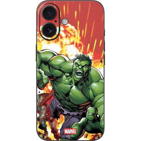 Marvel Avengers Assemble Hulk iPhone 16 Skin