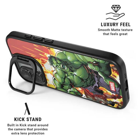 Marvel Avengers Assemble Hulk iPhone 17 Kickstand Case