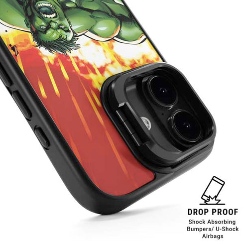 Marvel Avengers Assemble Hulk iPhone 17 Kickstand Case