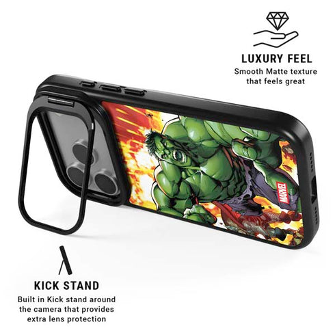 Marvel Avengers Assemble Hulk iPhone 17 Pro Max Kickstand Case