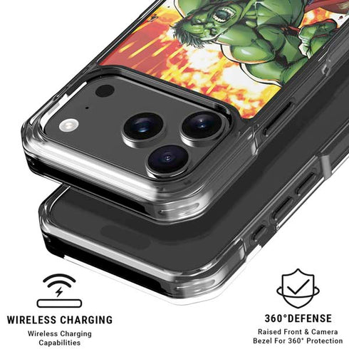 Marvel Avengers Assemble Hulk iPhone 18 Pro Clear Case