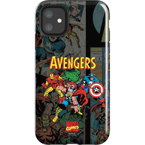 Marvel Classic Comics Avengers Assemble iPhone 11 Impact Case