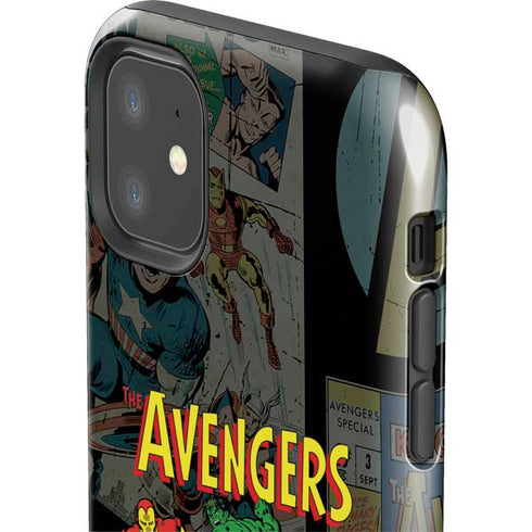 Marvel Classic Comics Avengers Assemble iPhone 11 Impact Case