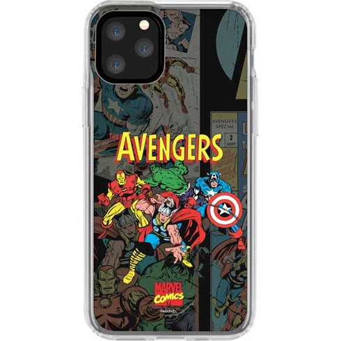 Marvel Classic Comics Avengers Assemble iPhone 11 Pro Clear Case