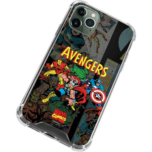 Marvel Classic Comics Avengers Assemble iPhone 11 Pro Max Clear Case