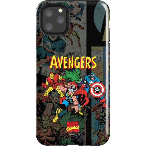 Marvel Classic Comics Avengers Assemble iPhone 11 Pro Max Impact Case