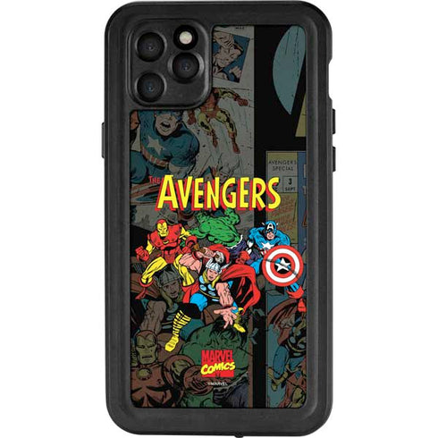 Marvel Classic Comics Avengers Assemble iPhone 11 Pro Max Waterproof Case