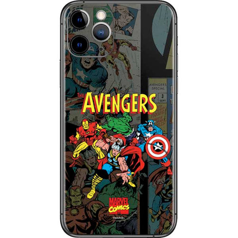 Marvel Classic Comics Avengers Assemble iPhone 11 Pro Skin