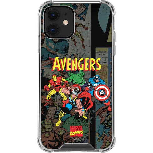Marvel Classic Comics Avengers Assemble iPhone 12 Clear Case