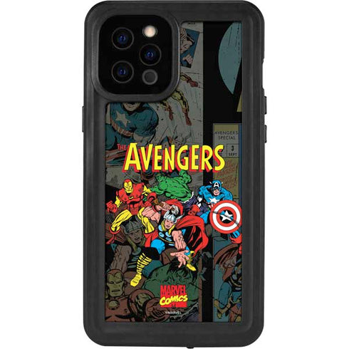 Marvel Classic Comics Avengers Assemble iPhone 12 Pro Max Waterproof Case