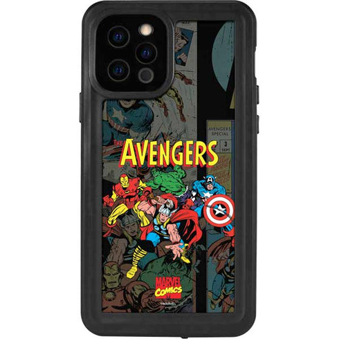 Marvel Classic Comics Avengers Assemble iPhone 12 Pro Waterproof Case