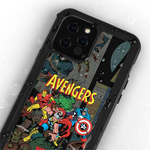 Marvel Classic Comics Avengers Assemble iPhone 12 Pro Waterproof Case