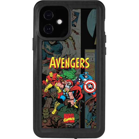 Marvel Classic Comics Avengers Assemble iPhone 12 Waterproof Case