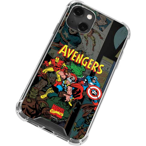 Marvel Classic Comics Avengers Assemble iPhone 13 Mini Clear Case
