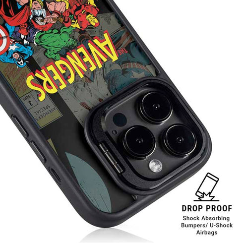 Marvel Classic Comics Avengers Assemble iPhone 13 Pro Kickstand Case