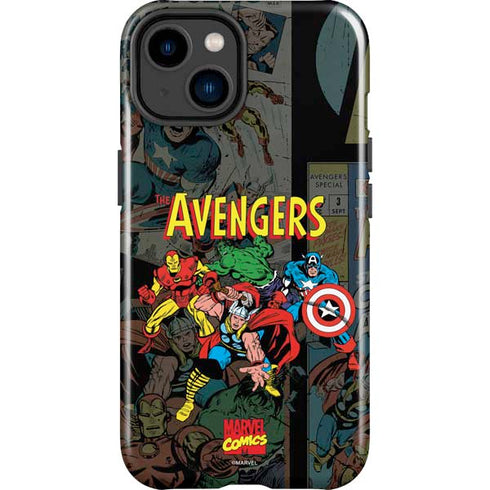 Marvel Classic Comics Avengers Assemble iPhone 14 Plus Impact Case