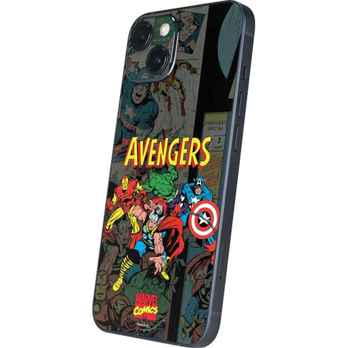 Marvel Classic Comics Avengers Assemble iPhone 14 Plus Skin