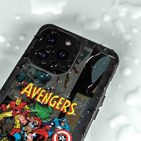 Marvel Classic Comics Avengers Assemble iPhone 14 Pro Max Waterproof Case
