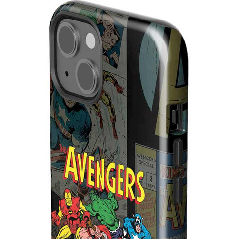 Marvel Classic Comics Avengers Assemble iPhone 15 Plus Impact Case