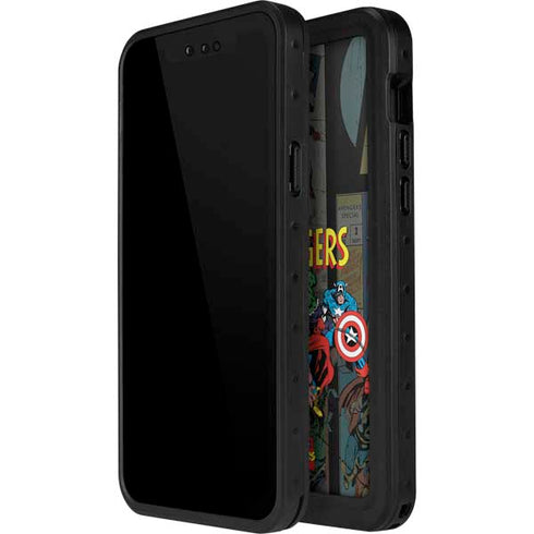 Marvel Classic Comics Avengers Assemble iPhone 15 Plus Waterproof Case