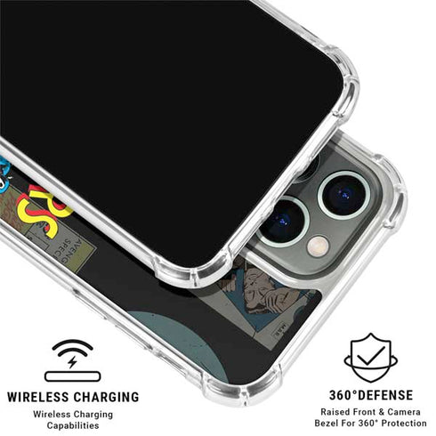 Marvel Classic Comics Avengers Assemble iPhone 15 Pro Clear Case