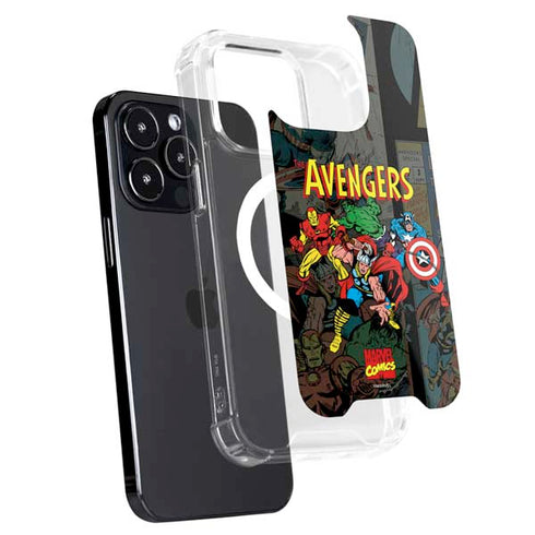 Marvel Classic Comics Avengers Assemble iPhone 15 Pro Max MagSafe Case