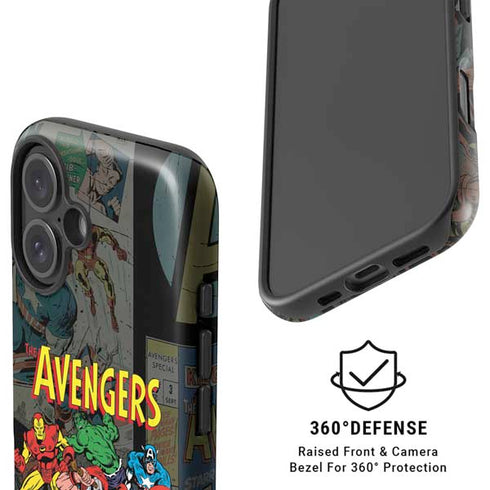 Marvel Classic Comics Avengers Assemble iPhone 16 Magsafe Impact Case