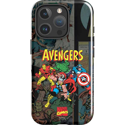Marvel Classic Comics Avengers Assemble iPhone 16 Pro Impact Case