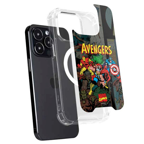 Marvel Classic Comics Avengers Assemble iPhone 16 Pro MagSafe Case