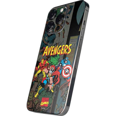 Marvel Classic Comics Avengers Assemble iPhone 16 Pro Skin