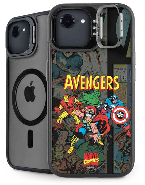 Marvel Classic Comics Avengers Assemble iPhone 16e Kickstand Case