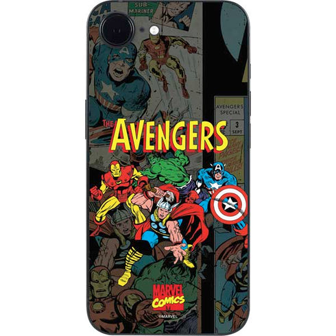 Marvel Classic Comics Avengers Assemble iPhone 16e Skin