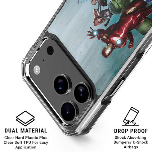 Marvel Avengers Assemble iPhone 18 Pro Clear Case