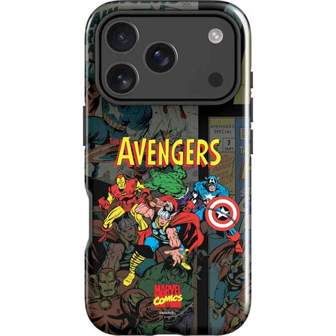 Marvel Classic Comics Avengers Assemble iPhone 18 Pro Impact Case