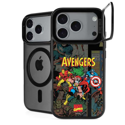 Marvel Classic Comics Avengers Assemble iPhone 18 Pro Kickstand Case