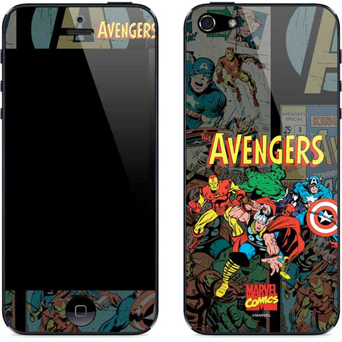 Marvel Classic Comics Avengers Assemble iPhone 5/5s/5SE Skin