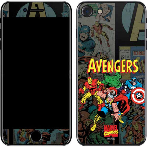 Marvel Classic Comics Avengers Assemble iPhone SE (2nd & 3rd Gen) Skin
